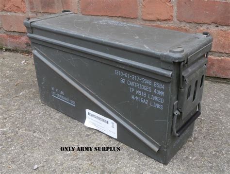 heavy duty metal ammo box|army surplus metal boxes.